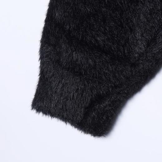 2466SDSA男士秋冬新款痞帅男装慵懒风绒毛半纽扣连帽毛衣百搭时尚宽松 商品图4