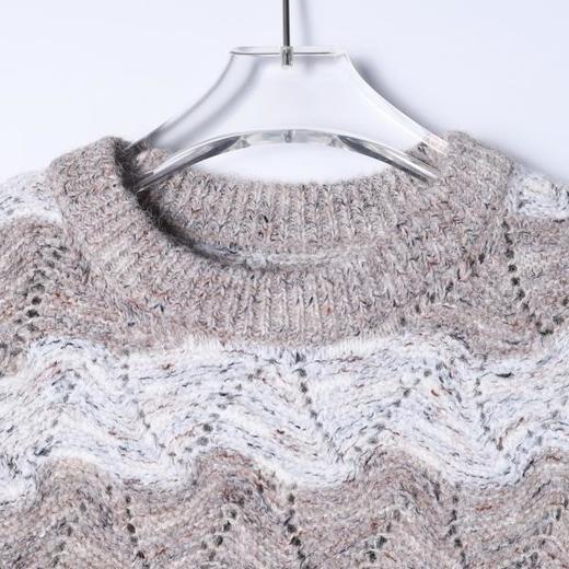 2430SDSA男士秋冬新款痞帅男装潮牌撞色条纹毛衣慵懒风百搭舒适上衣 商品图2