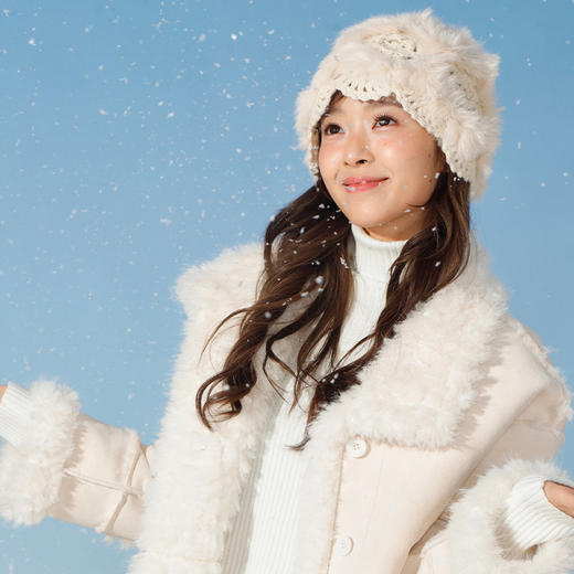 可爱兔兔毛绒钩织花朵毛绒盆帽-纪念日百货门店同款167045104 商品图4