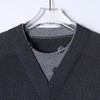 SDSA男士秋冬新款痞帅男装韩版拼接撞色勾破圆领毛衣百搭时尚上衣 商品缩略图2