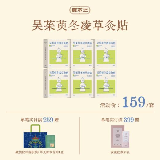 【真不二】吴茱萸系列新品冬凌草灸贴6盒装套组Y 商品图0