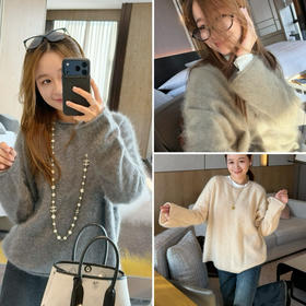 2512111   LP同源纱线 拉毛羊绒衫，贵气十足