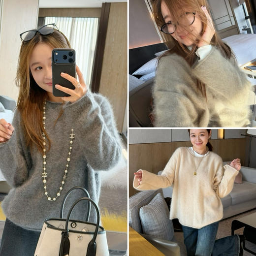 2512111   LP同源纱线 拉毛羊绒衫，贵气十足 商品图0