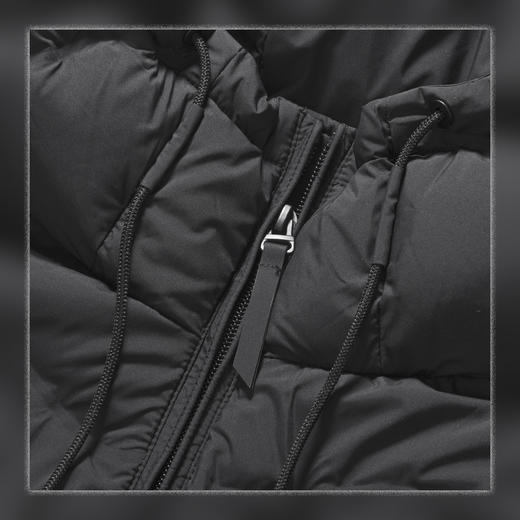 Bella Futura 暮羽云翎·轻羽短款压胶直充工艺针织袖拼接连帽羽绒服 商品图4