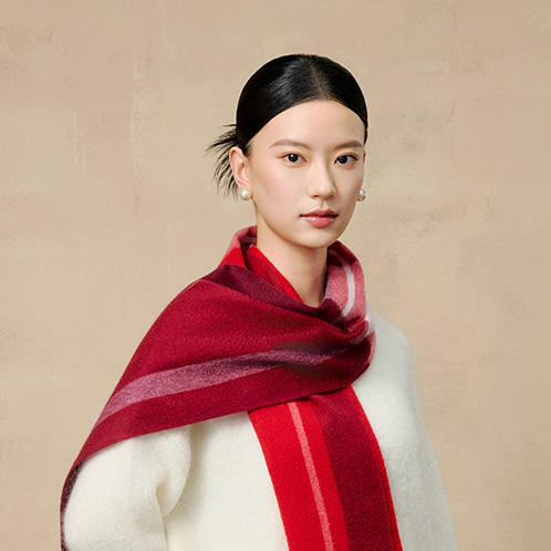 格彩缤纷羊绒围巾 商品图3