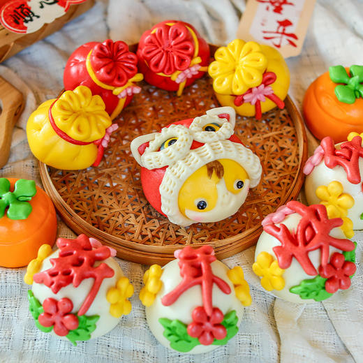 【下单后48小时发货】山东 胶东花饽饽 新年礼盒A（新年快乐）/B（年年有余）/C（马上有福）三款 商品图5