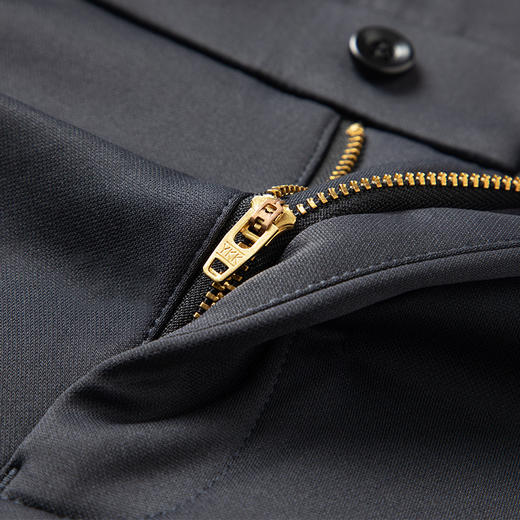 圣得西2025年冬季男士商务休闲裤内里加绒加厚直筒保暖抗皱长裤 商品图7