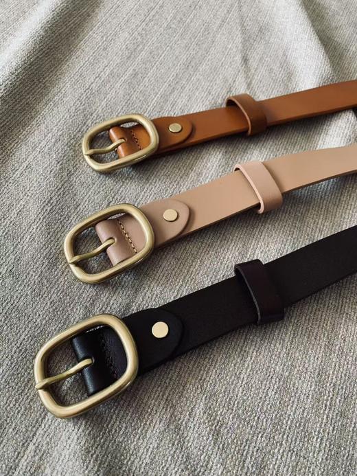 “布朗尼”裤腰皮带 定制 真皮 不退不换 商品图7