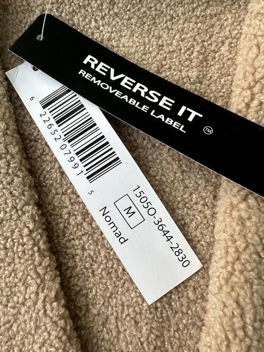 贝壳三 气质通勤翻领内里加绒外套仿羊羔毛保暖拼接夹克C120522 商品图8