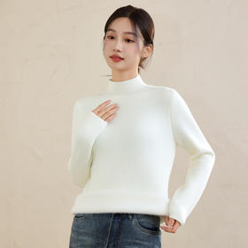 西蒙日记 一体水貂绒毛衣 加绒加厚 亲肤保暖显瘦 5色可选