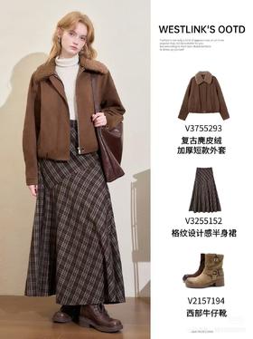 一穿上就爱住这件麂皮绒外套质感绝了