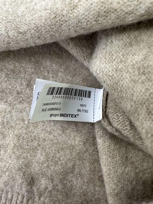 贝壳三 儿童高领翻边纯色毛衣简约百搭厚实柔软针织衫C120526 商品图7