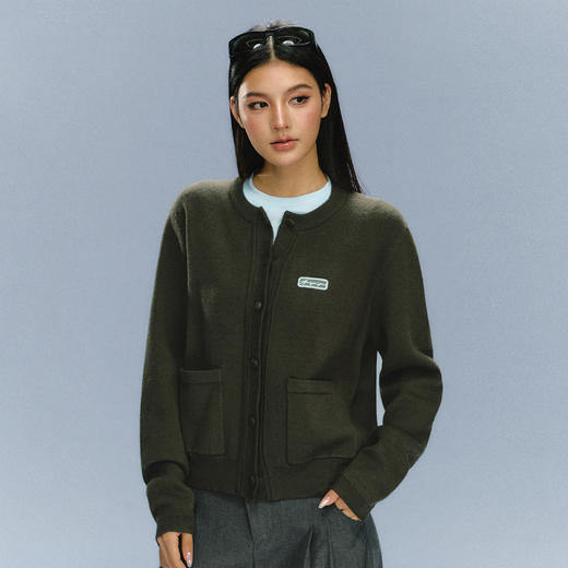 Ariseism 美式复古设计感针织开衫毛衣女秋冬新款 商品图0