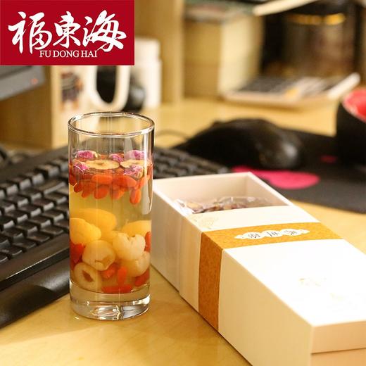 福东海人参桂圆红枣枸杞茶玫瑰花茶女人保健养生茶五宝茶八宝茶200克*2盒 商品图3