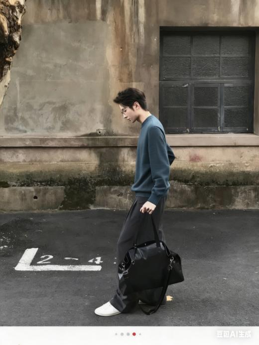 【乔沃精纺空气层羊毛衫】💯这件衣服实打实的用了🐑进口美利奴绵羊毛纱线。核心材质，采用的美利奴羊毛——它简直就是羊毛界的“优等生”❗️-BXG 商品图5