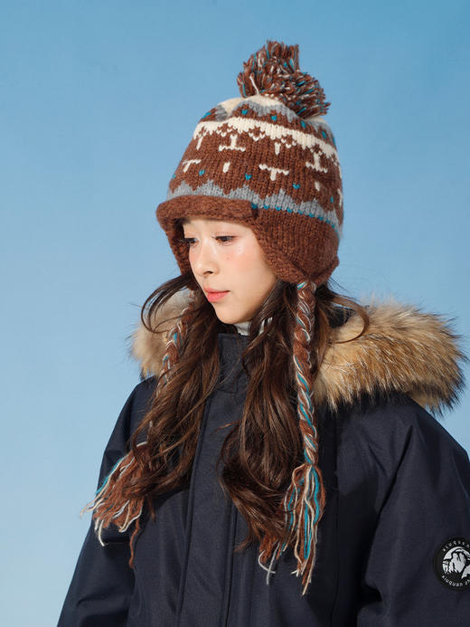 韩版百搭费尔岛辫子针织帽-纪念日百货门店同款166745504 商品图3