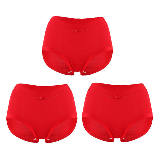 美奈川 80S莫代尔蚕丝7A抗菌红女裤DK07346 商品图6