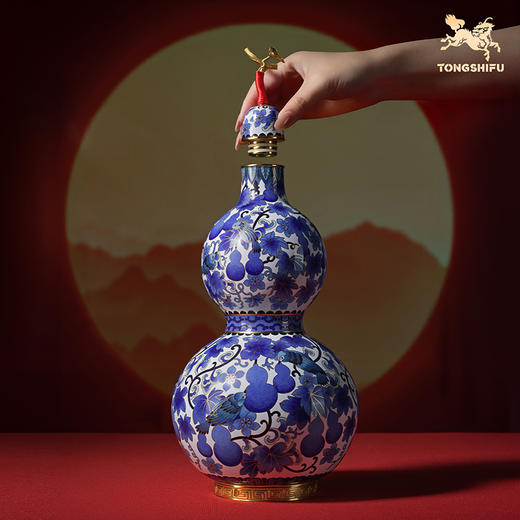 铜师傅《平安福禄》《福禄双全》客厅紫铜葫芦摆件 家居工艺品 商品图6