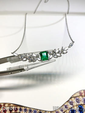 祖母绿钻石项链   46999【5281011】