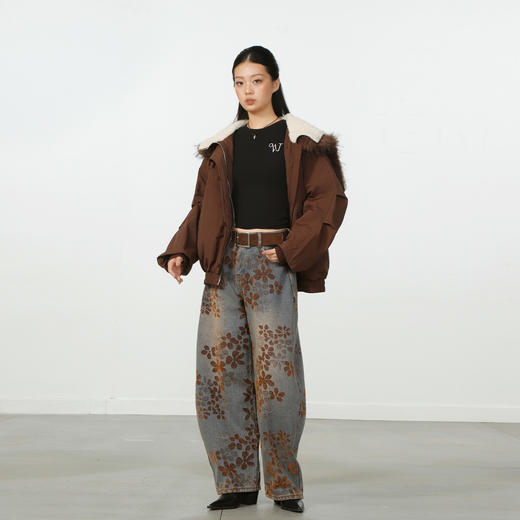 荒诞大毛领派克羽绒服-纪念日百货门店同款168143777 商品图3