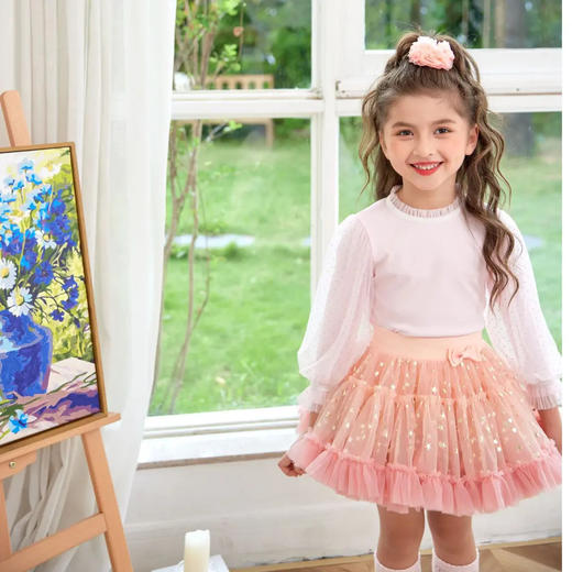 （清仓）法国Q.cutiansTUTU女童超仙超大裙摆半身裙女童 商品图1