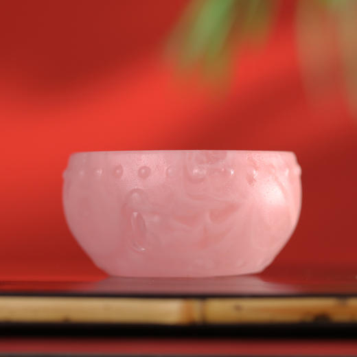 问鼎芙蓉玉琉璃战鼓盖置 商品图0