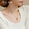 ZEGL金色葫芦项链女轻奢小众虎眼石吊坠锁骨链百搭颈链时尚配饰品 商品缩略图1