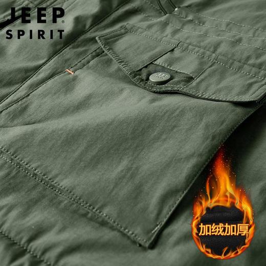 JEEP SPIRIT大码棉衣冬装男加绒加厚冲锋衣宽松冬装外套HL6632 商品图4