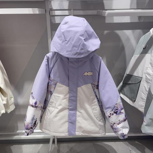 安踏童装儿童外套25冬季女大童户外运动三防连帽羽绒服362546922L 商品图1