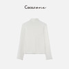 COCO ZONE 刘 一一 “十字花打底”莱赛尔混纺立领长袖T恤 CD1A1791 商品缩略图1
