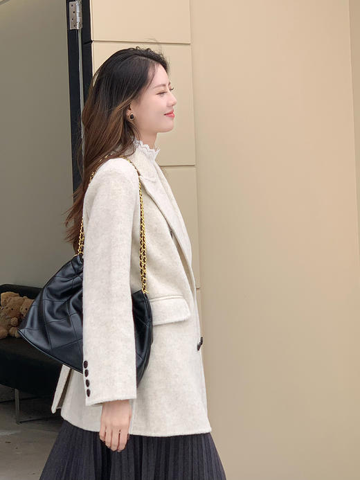 【百图lulu定制】【预售7天发】【一手长双面呢】随性 自在 羊毛双面呢大衣 商品图6