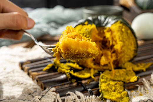 【挑剔虎贝贝南瓜】南瓜界的哈根达斯，蒸着吃粉糯，烤着吃绵甜！ 高能，低热量，好吃还能瘦身，减脂期间的优质碳水！-QDMN 商品图5