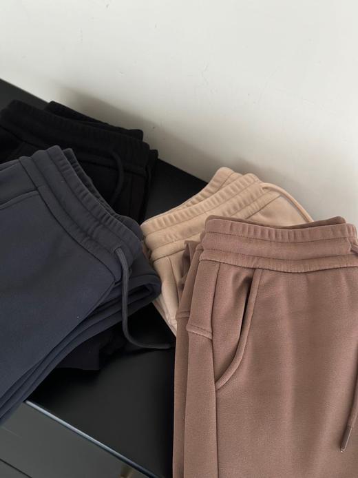 男女同款黑金奥绒加厚防风束脚裤保暖卫裤 商品图3