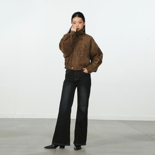 常规休闲极简腰带微喇牛仔裤-纪念日百货门店同款167945356 商品图3