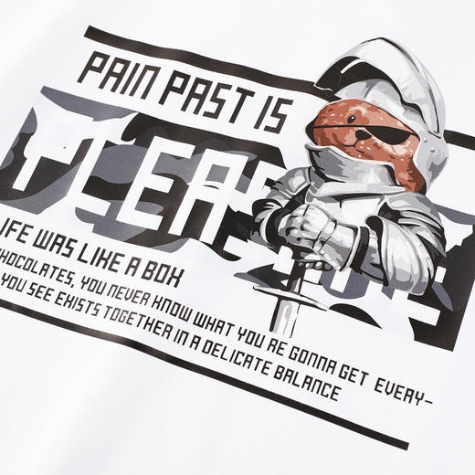 【长袖T恤合集】GXG男装秋季卡通小熊印花男士百搭圆领长袖t恤K&C 商品图8