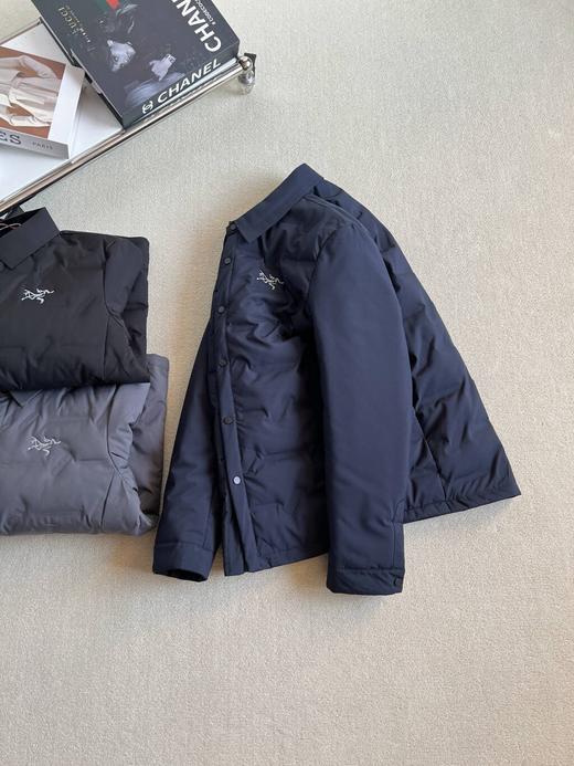 男士翻领轻薄羽绒服防寒上衣休闲商务保暖夹克外套 商品图3