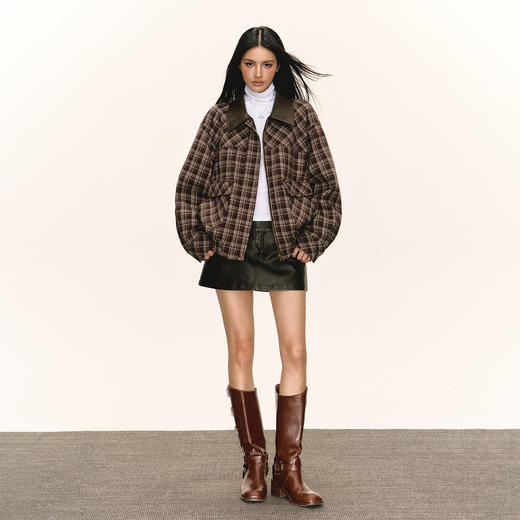 Ariseism 美式复古设计感夹棉棉服外套女秋冬新款 商品图2