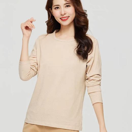 【素道】有机棉 带胸垫 短袖T恤 半袖 长袖T恤 白色/灰色/棕色 可降解 素道 敦煌天然有机彩棉织造 舒适安全健康 [漳州仓] 商品图10