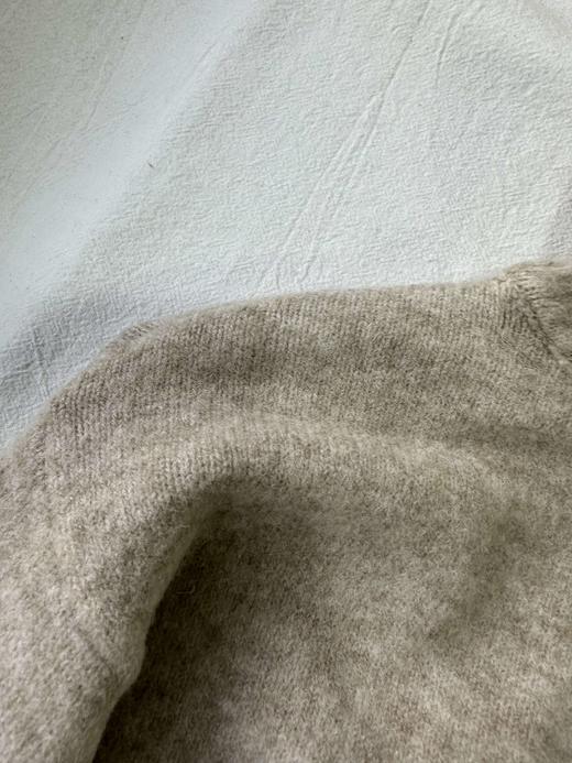 贝壳三 儿童高领翻边纯色毛衣简约百搭厚实柔软针织衫C120526 商品图2