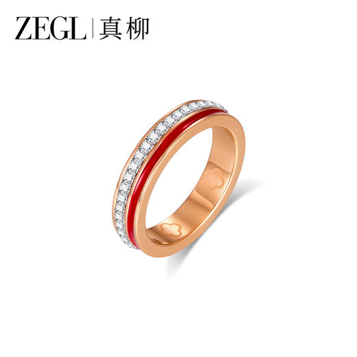 ZEGL小马作本命年戒指女小众设计玫瑰金素戒钛钢轻奢高级感尾戒 商品图5
