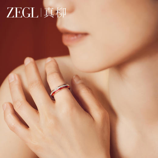 ZEGL小马作本命年戒指女小众设计玫瑰金素戒钛钢轻奢高级感尾戒 商品图3