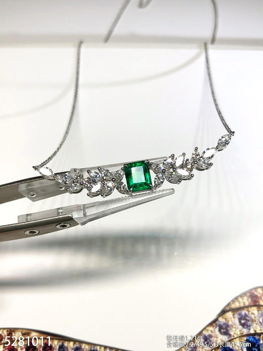 祖母绿钻石项链   46999【5281011】 商品图1
