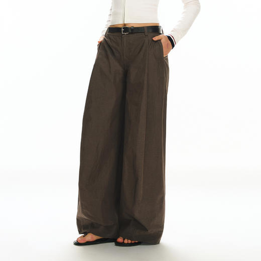 Ariseism 美式复古设计感弯刀阔腿宽松休闲裤女秋冬新款裤子 商品图1