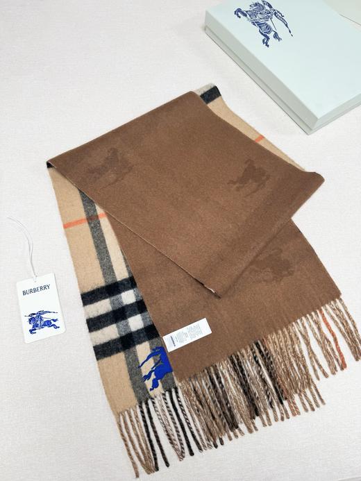巴宝莉 格纹羊绒围巾（DSX） 商品图8