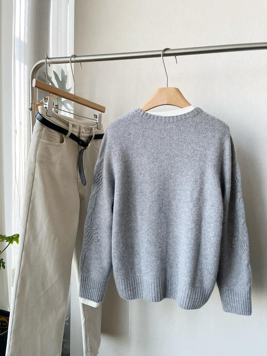 【复古羊绒】噢蜜ooomeooo麻花羊绒套头衫 商品图12