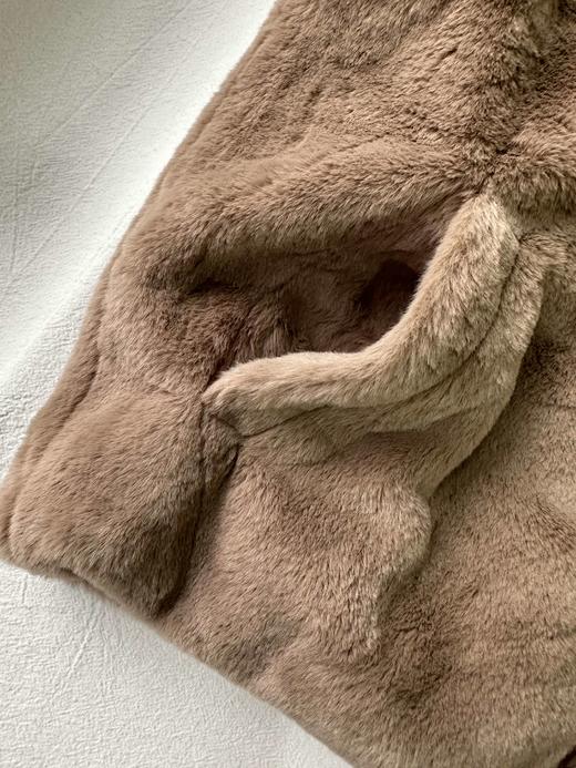 贝壳三 仿皮草马甲复古绒绒立领内搭外穿宽松保暖背心坎肩C120528 商品图4