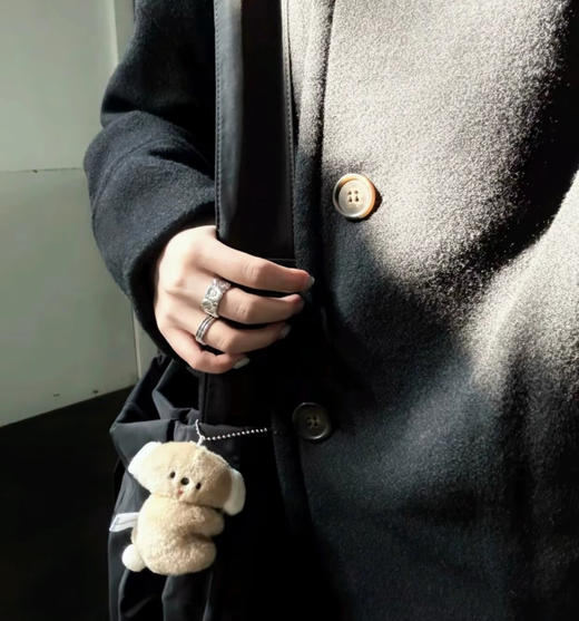 YS43-布契拉提 雏菊 纯银彩钻戒指 男女同款情侣款（XK*MM） 商品图3