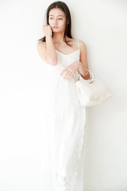 女神竹节包，高颜值出片。四色法式牛皮织物手提包单肩包C120566 商品图12