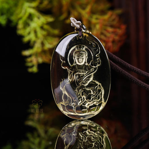 【文殊菩萨】黄水晶八大守护神坠   ZX2512009 商品图4