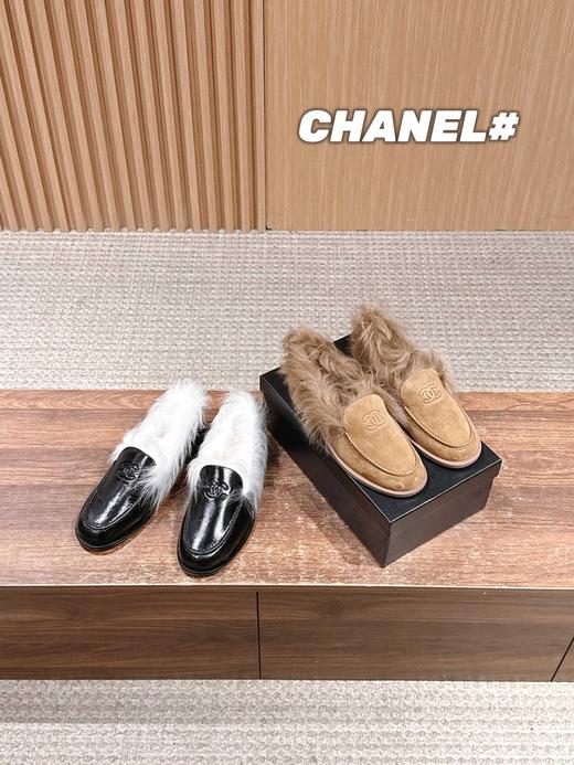 香奈儿25N滑雪系列 毛毛 乐福鞋 (DBG) 商品图0